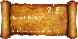 Nyagul Enikő névjegykártya
